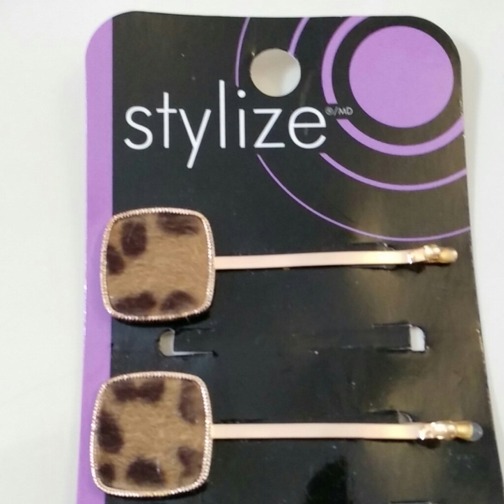 NWOT Animal Print Bobby Pins